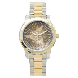 Montre Gold Lowrider Low Rider Wire Wheels Wrist Watch