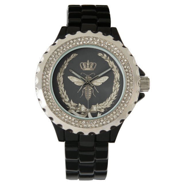 Montre Gold Queen Bee French Farmhouse Crown Wreath (devant)