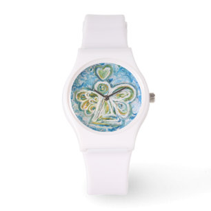 Montre Golden Blue Guardian Angel Custom Watch Design