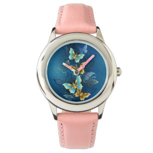 Montre Golden butterflies