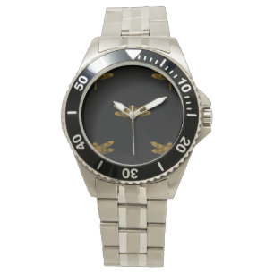 Montre Golden Dragonfly Repeat Gold Metallic Foil