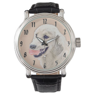 Montre Golden Retriever avec Tennis Ball Peinture Chien A