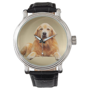 Montre Golden retriever Dog Water Couleur Art Peinture