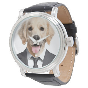 Montre Golden Retriever en costume