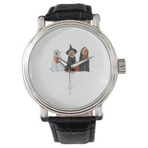 Montre Golden Retriever Ghost Halloween Tricoter Ou Treat