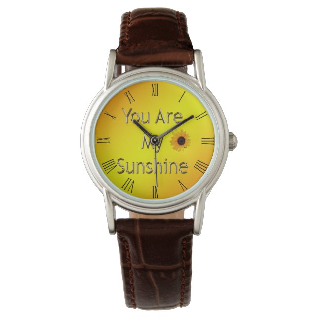Montre Golden You Are My Sunshine, Ladies Wrist Watch (devant)