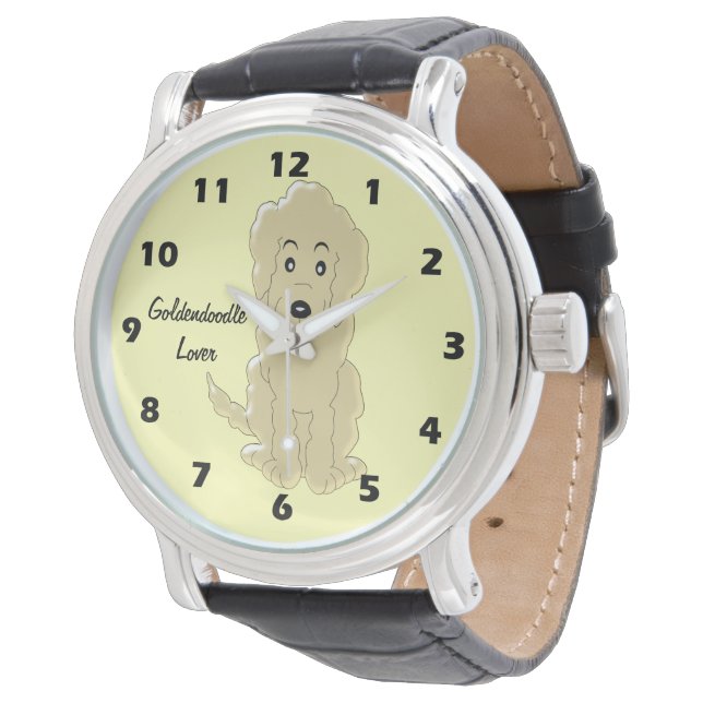 Montre Goldendoodle Chien Design (Incliné)