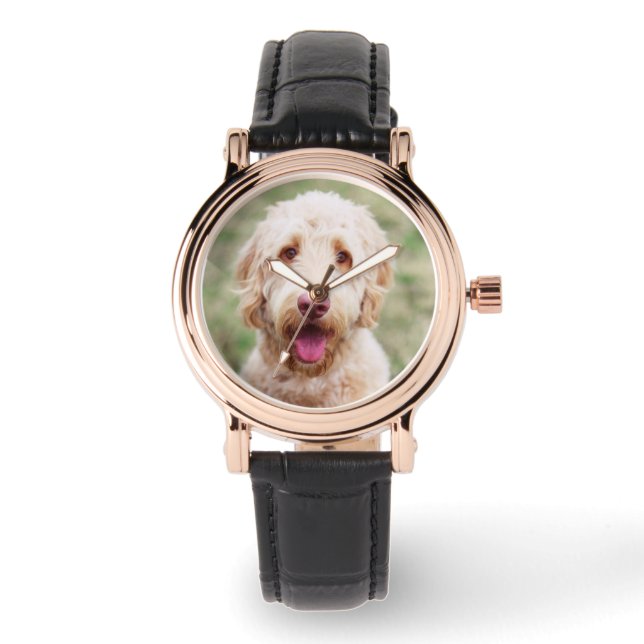 Montre Goldendoodle souriant (Recto)
