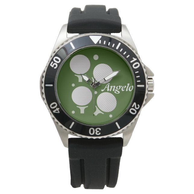 Montre Golf et Tee Gradient Ball Mens Cadeau (devant)