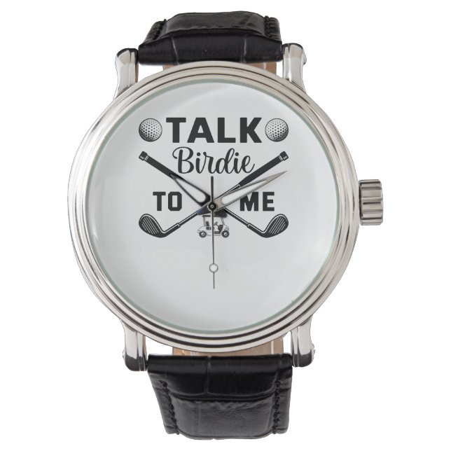 Montre Golf Parlez Birdie à moi drôle (devant)