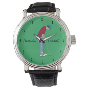 Montre Golf Vert Thème