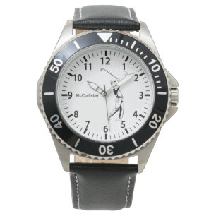 Montre Golfeur et nom personnalisé et année