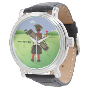 Montre Golfeur personnalisé par amusement sur le terrain