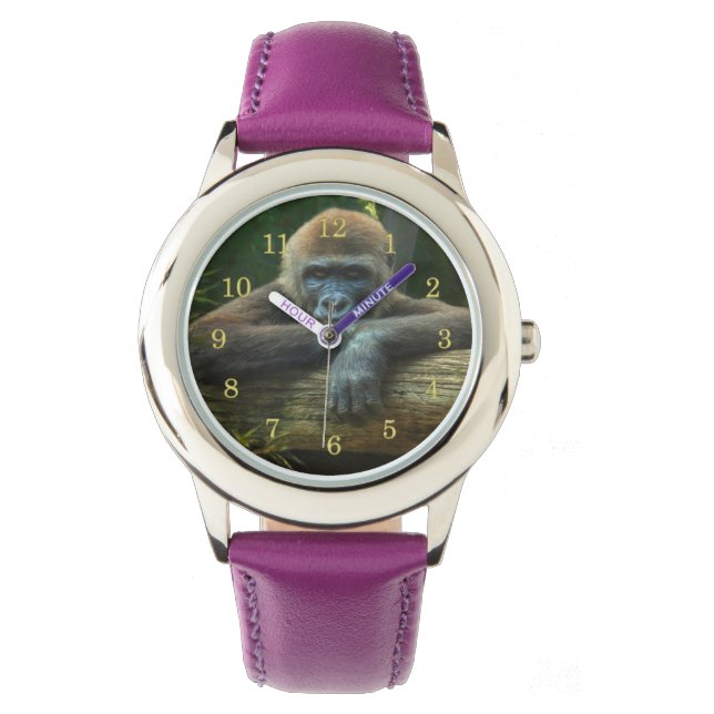 MONTRE GORILLA "SAUVER NOS ESPÈCES" (devant)