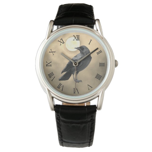 Montre gothique de corbeau (devant)