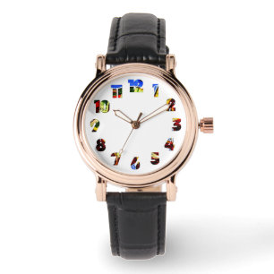 Montre Graffiti 17 Numéro Écran superposé