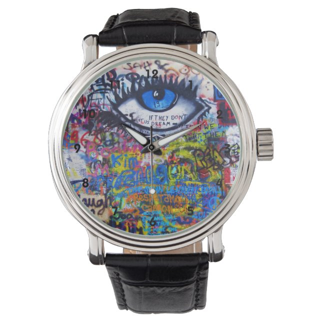 Montre Graffiti coloré (devant)