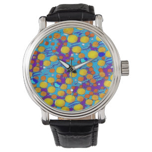 Montre graffiti coloré