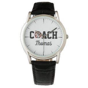 Montre Graffiti et nom de l'entraîneur de basket-ball Coo