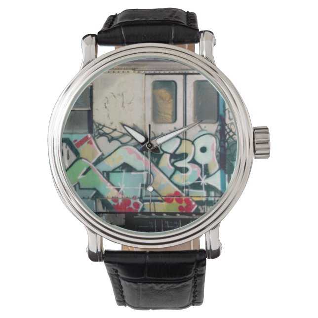 Montre Graffiti Vintage style sauvage Kel139 (devant)