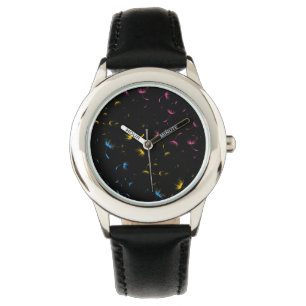 Montre Graines de Dandelion tombées Pride Pansexual