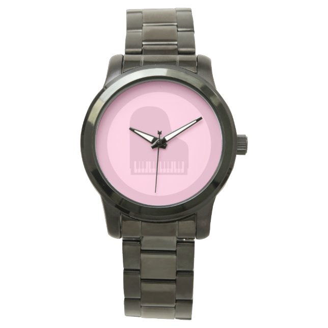 Montre Grand Piano Musique Art COULEUR PERSONNALISÉE (devant)