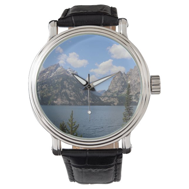 Montre Grand Teton Mountains et Jenny Lake (devant)