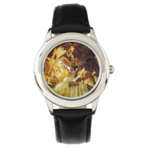 Montre Grande Statue d'or Kyoto Japon Abstrait