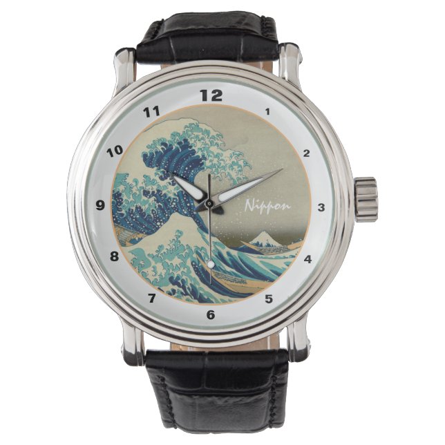 Montre Grande vague au large de Kanagawa & Art japonais / (devant)