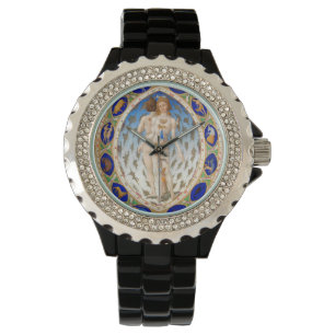 MONTRE GRAPHIQUE D'ASTROLOGIE ANTIQUE ET SIGNES ZODIAQUES