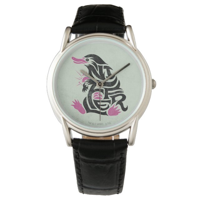 Montre Graphique de typographie NIFFLER™ (devant)