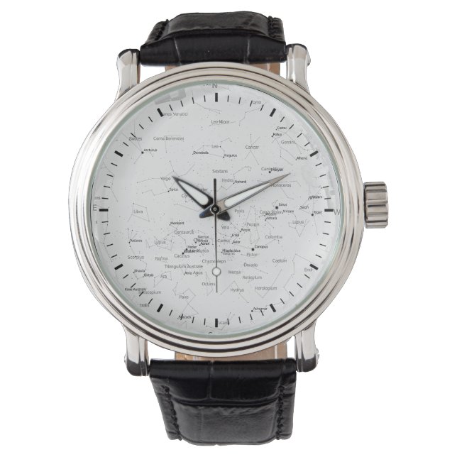 Montre Graphique en étoile de l'hémisphère sud (devant)