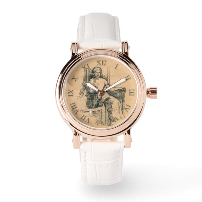 Montre Graphiques crayon de dame sur l'artisanat (Recto)