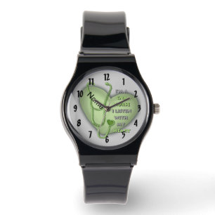 Montre Green Heart CNA Nurse Watch