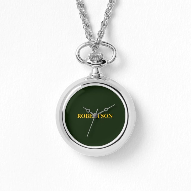 Montre Green minimalist custom name  (Recto)