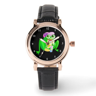 Montre Grenouille de fête heureuse -