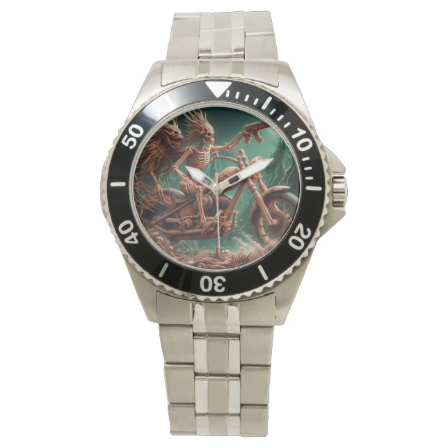 Montre Grimbone et Skulldust, monté leur grand hélico (devant)