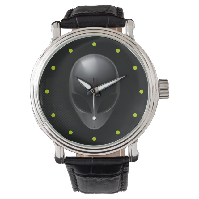 Montre Gris sur noir (devant)