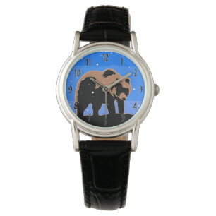 Montre Grizzly Bear en hiver - Art original de la faune