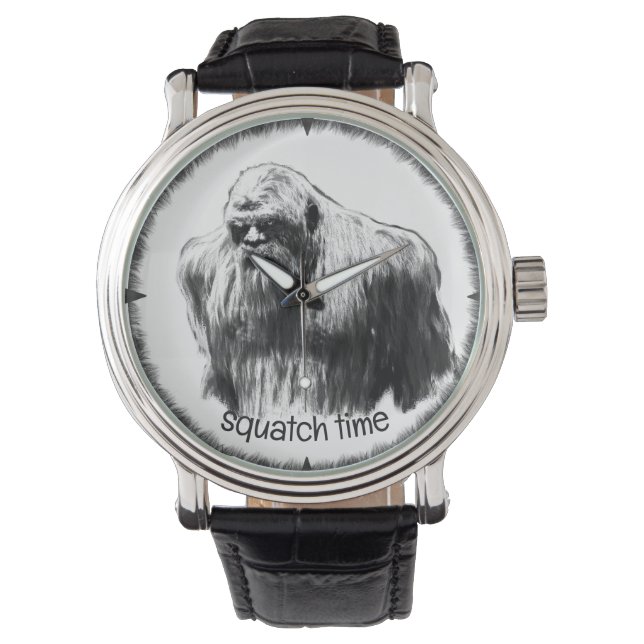 Montre gros pied, sasquatch, squatching, boogerWATT (devant)