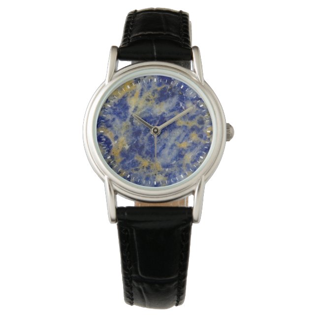 Montre Gros plan d'une dalite bleue (devant)