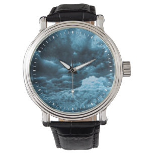 Montre Gros plan sur de la glace bleue, Islande