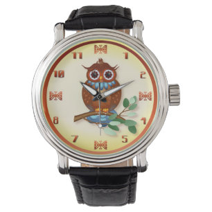 Montre Grosse chouette Brown