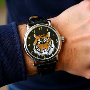 Montre Grotte d'homme avec un Tigre