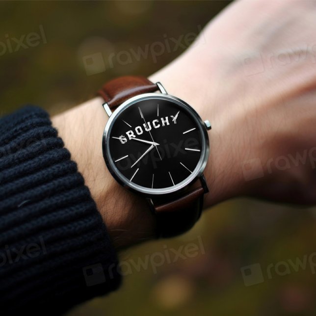 Montre Grouchy Mood Funny Quote Watch (Créateur téléchargé)