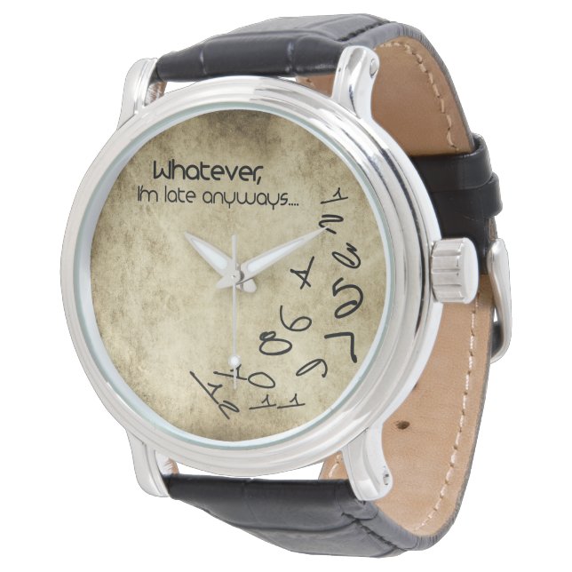 Montre Grunge I'm Late Anyways Watch (Incliné)