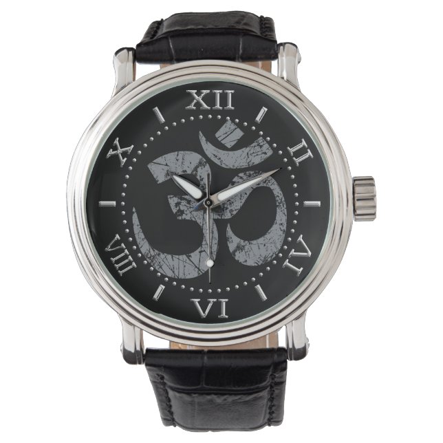 Montre Grunge OM Symbole Spiritualité Yoga Dial (devant)