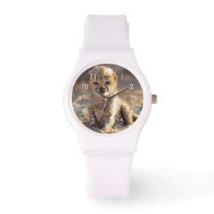 Montre Guépard mâle âgé de 19 jours