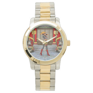 Montre Guerrière asiatique Fantasy Illustration de Samour
