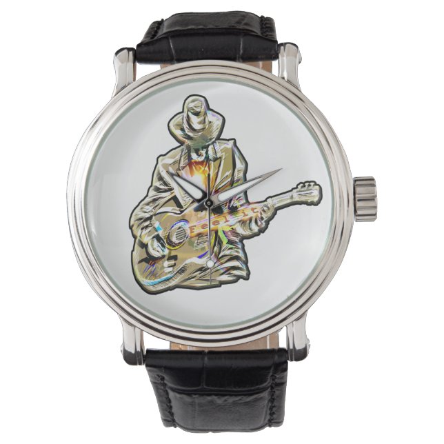 Montre Guitar Blues Mann - Sentez-le (devant)